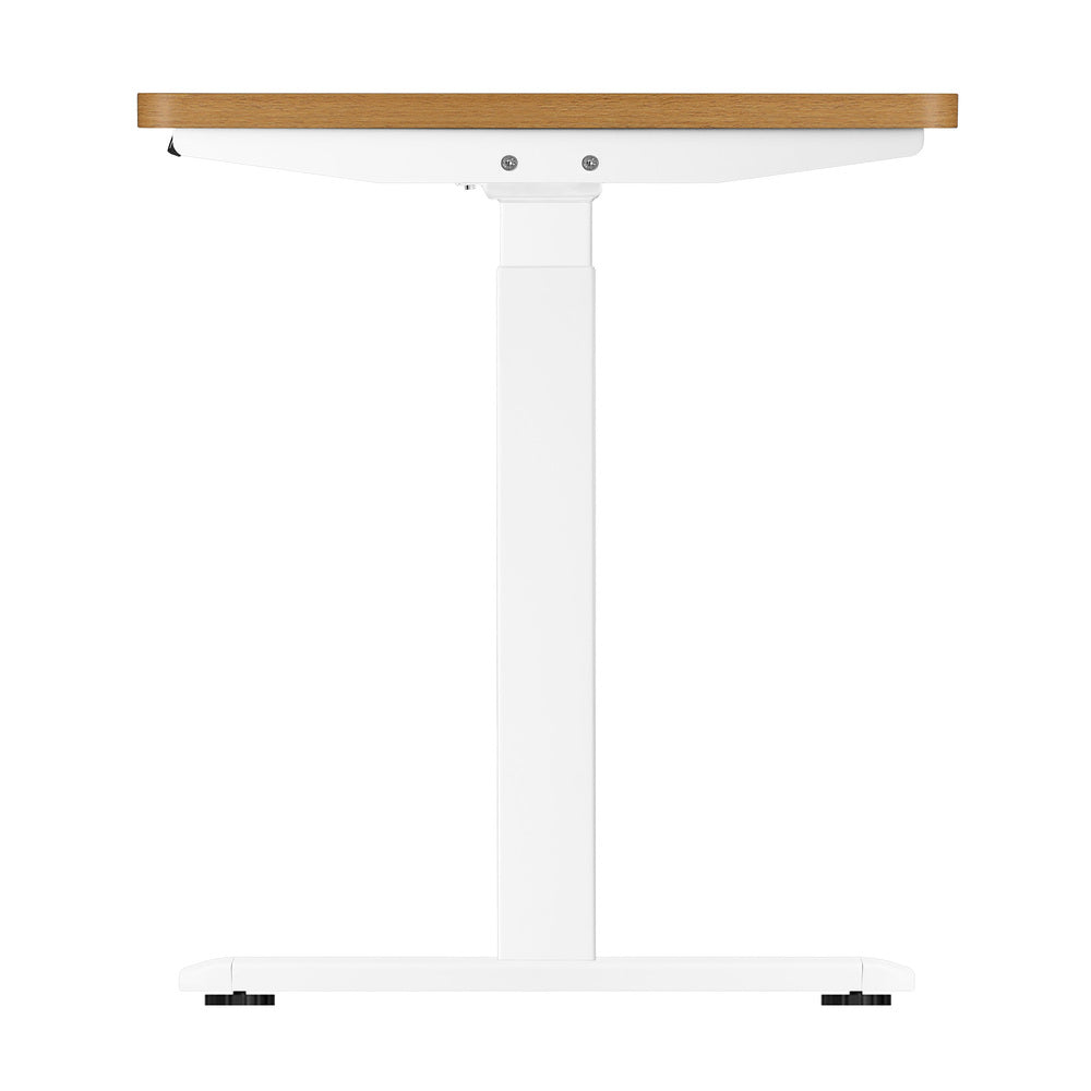 Sit-Stand Desk Height Adjustable Desk White&Walnut