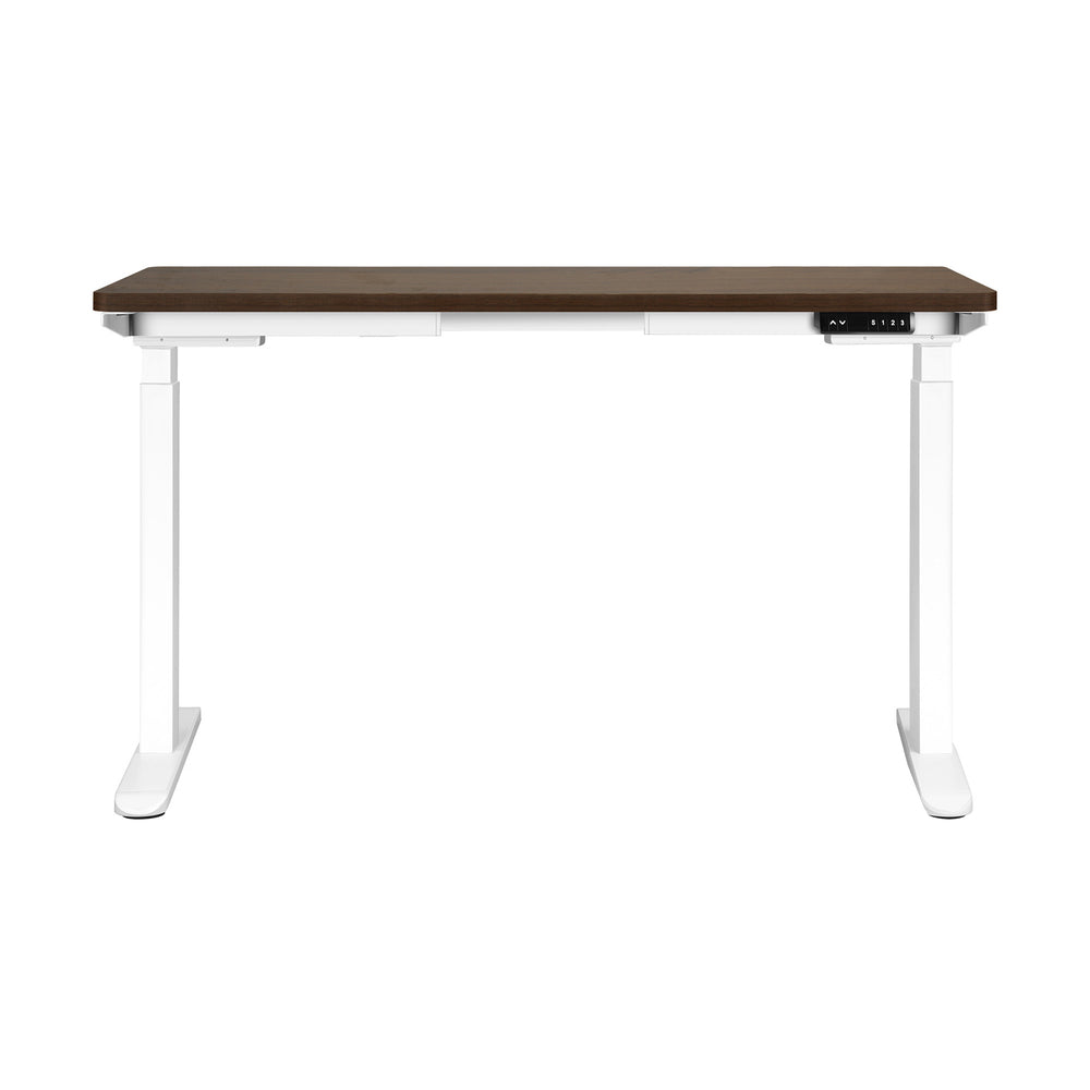 Sit-Stand Desk Height Adjustable Desk White&Walnut