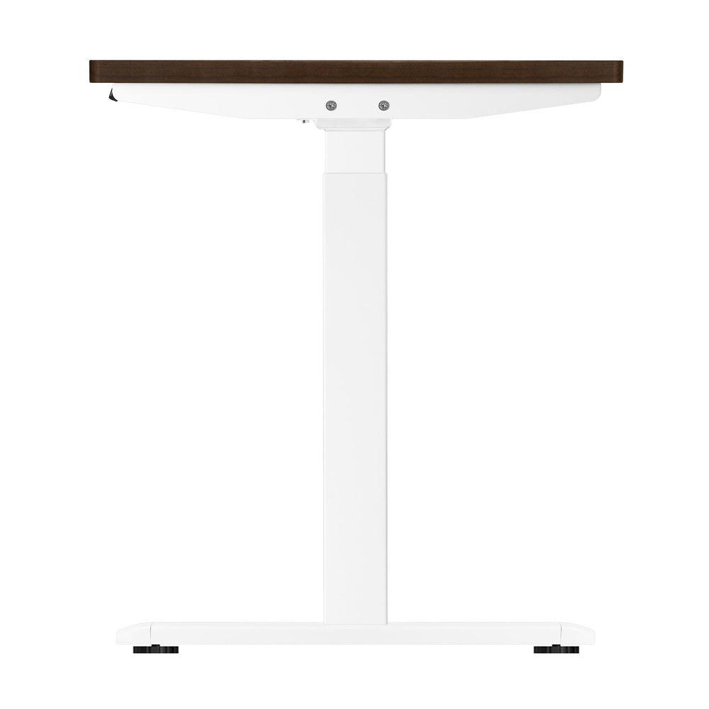 Sit-Stand Desk Height Adjustable Desk White&Walnut