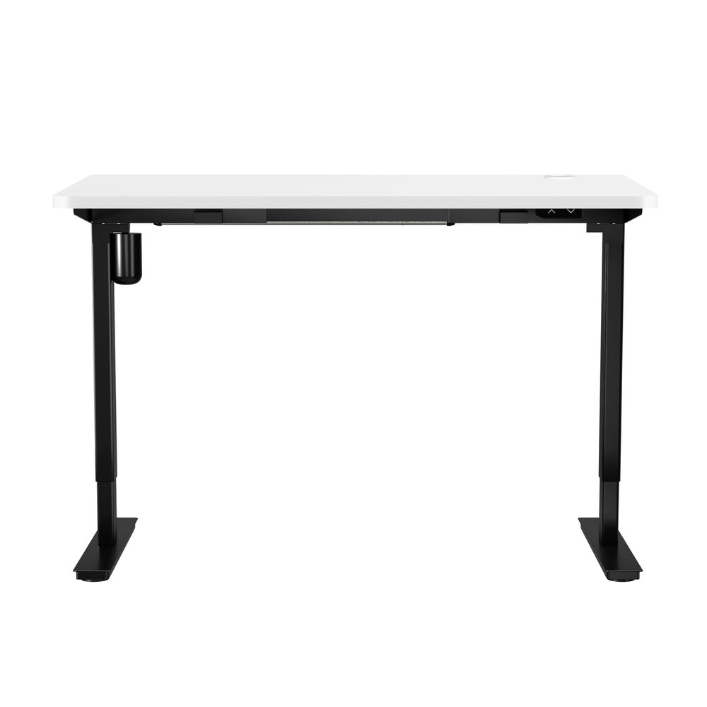 Electric Standing Desk Single Motor White 150cm