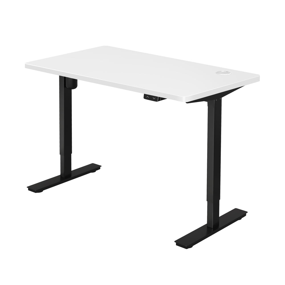 Electric Standing Desk Single Motor White 150cm