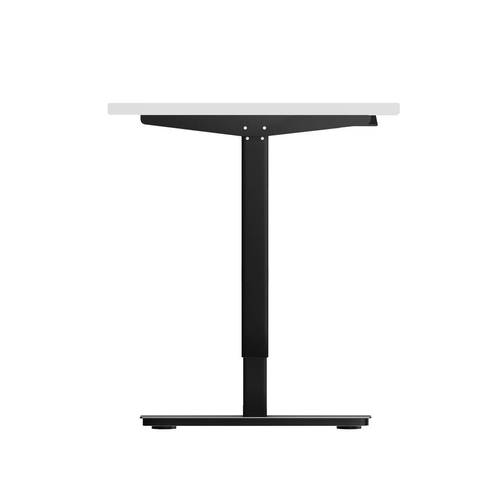 Electric Standing Desk Single Motor White 150cm