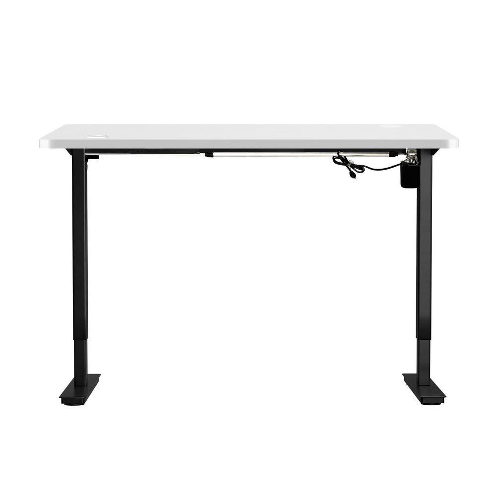 Electric Standing Desk Single Motor White 150cm