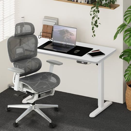 Office Desk and Chair Set Mesh Ergonomic Chair Sit-stand Desk
