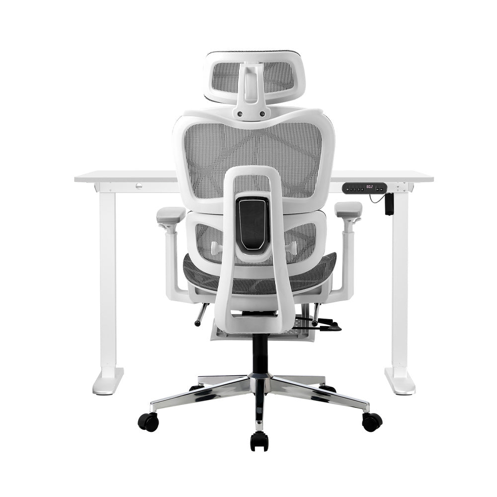 Office Desk and Chair Set Mesh Ergonomic Chair Sit-stand Desk