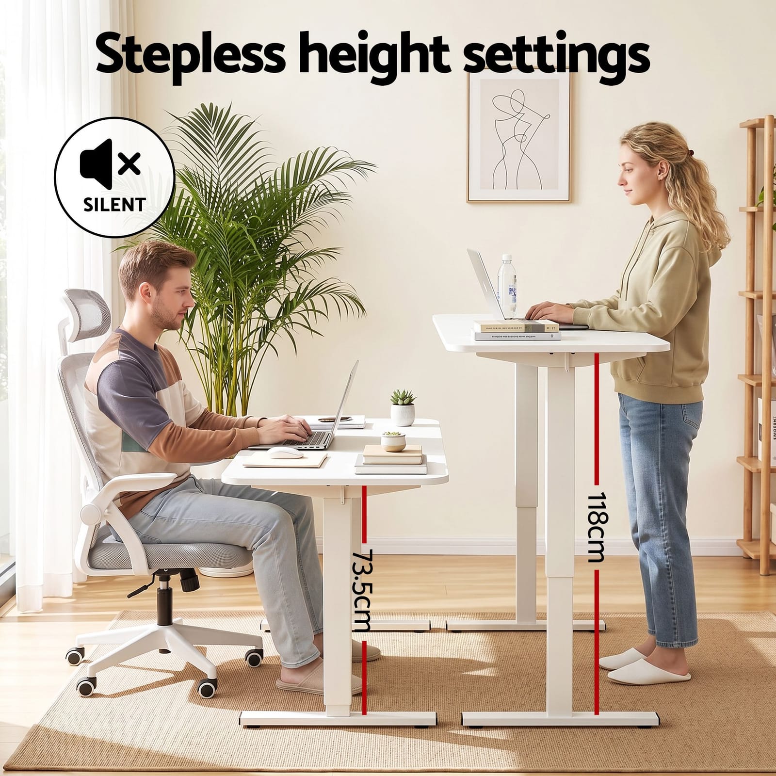 Standing Desk Ergonomic Combo 1400x600x16cm