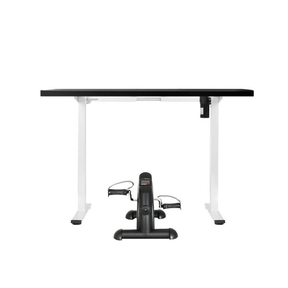 140cm Electric Standing Desk with Mini Pedal Exercise Bike Home Office