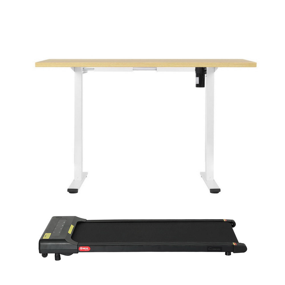 Electric Treadmill with 120cm Automatic Standing Desk Walking Pad 400mm, 120Cm
