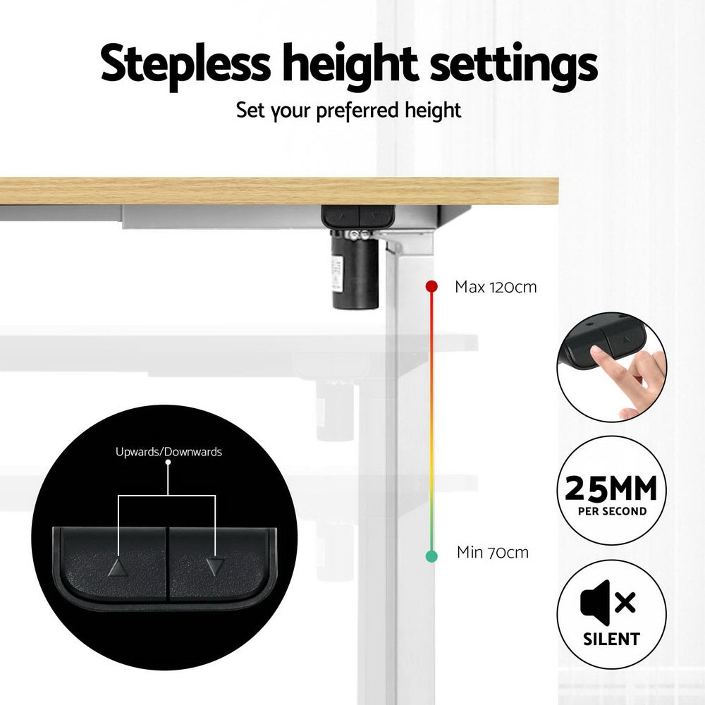 120Cm - Electric Treadmill with 120cm Automatic Standing Desk Walking Pad 400mm