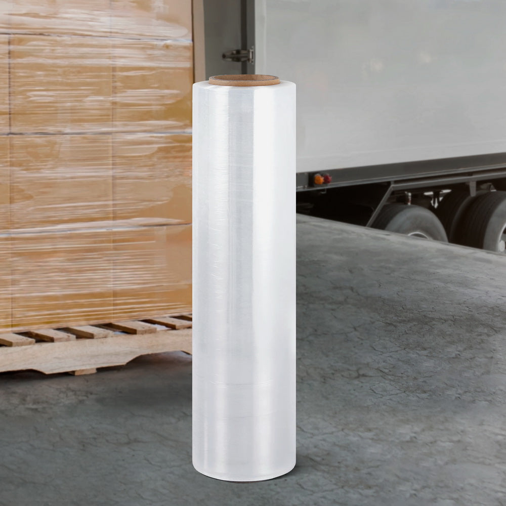 Tape & Dispensers - 500Mm X 400M Stretch Film Pallet Shrink Wrap 1 Roll Package Use Plastic Clear