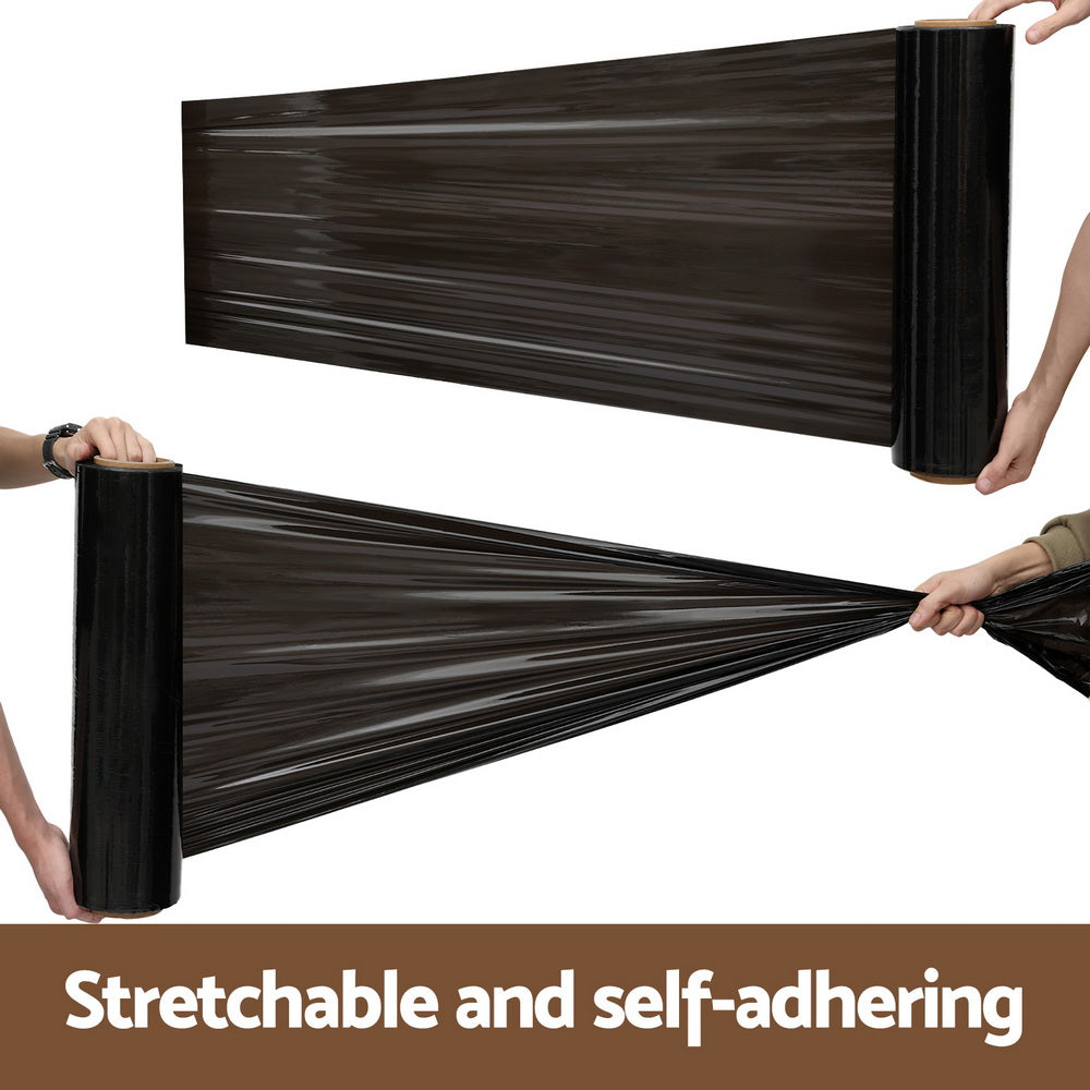 500mm x 400m Stretch Film Pallet Shrink Wrap - 5/6 Rolls