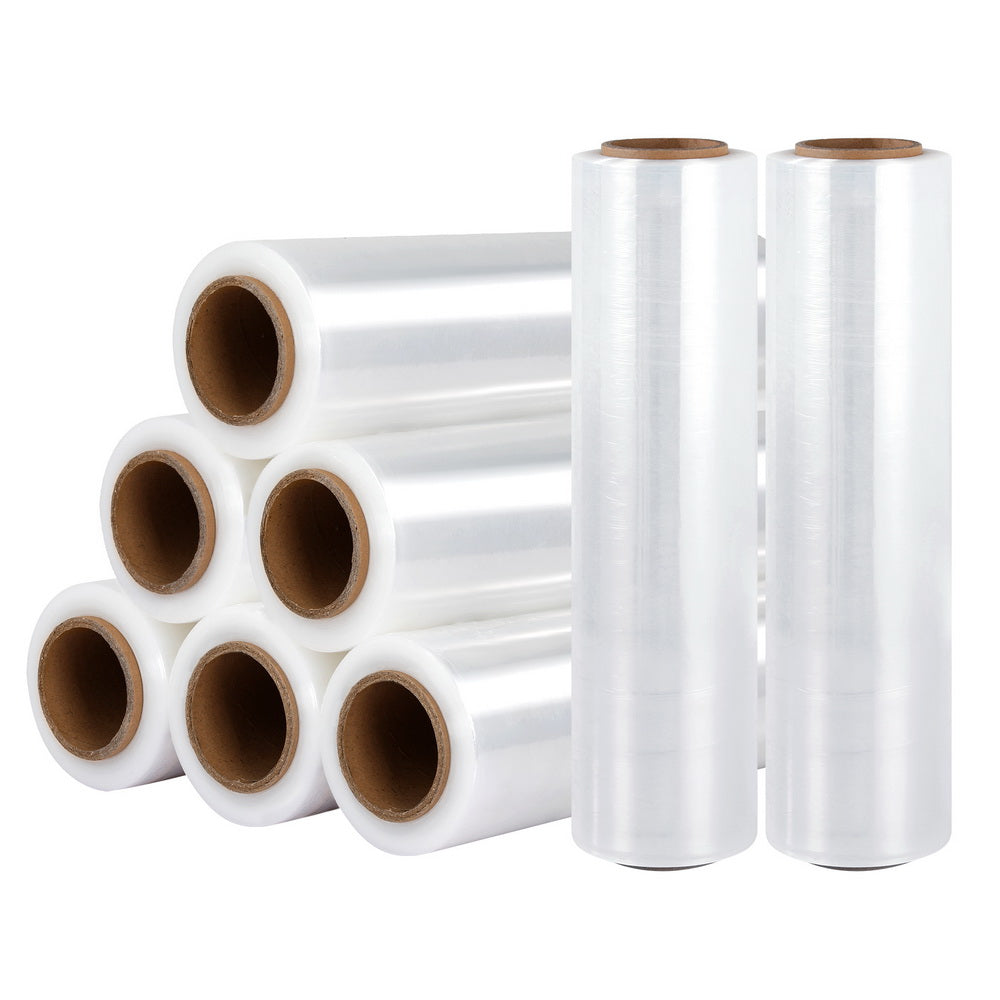500Mm X 400M Stretch Film Pallet Shrink Wrap, 8 Rolls | 500Mm