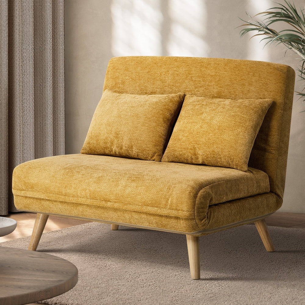 Chenille Sofa Bed Chair Recliner Double Love Seat Upholstered Fabric