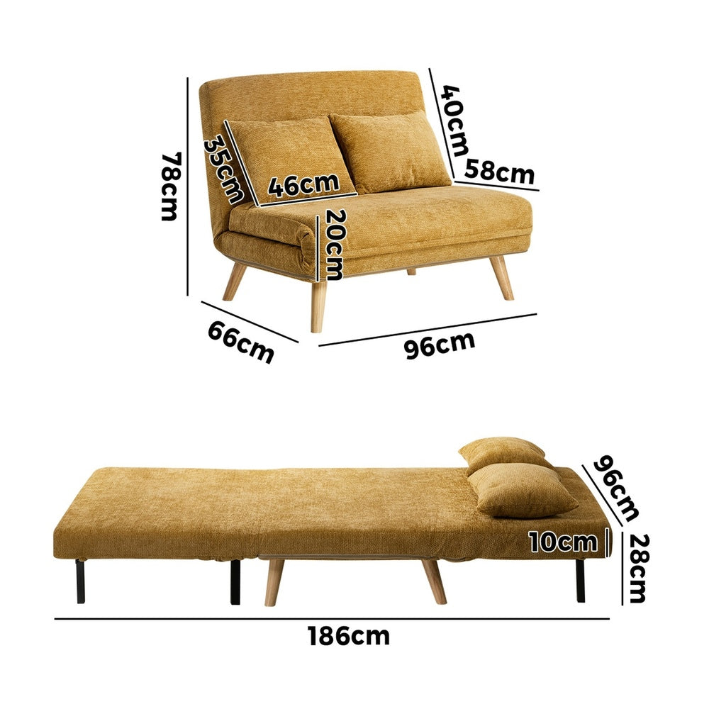 Chenille Sofa Bed Chair Recliner Double Love Seat Upholstered Fabric