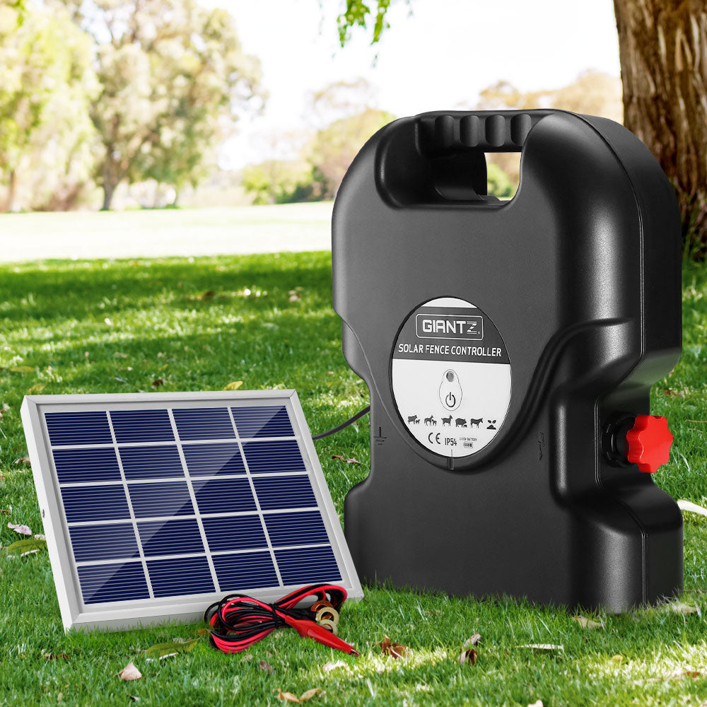 Electric Fence Energiser Solar Fencing Energizer Charger Farm Animal 15Km 0.8J