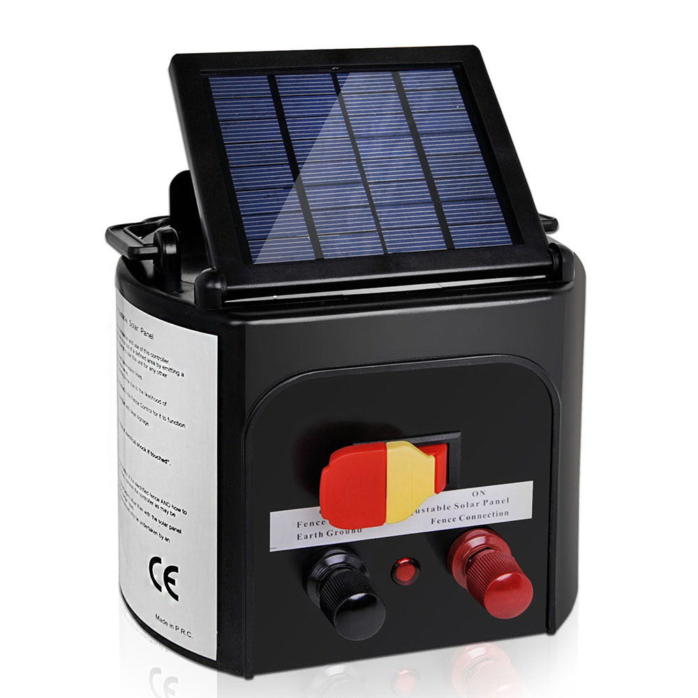 Solar Powered 5Km Fence Energiser 0.15J Electric Fencing Charger