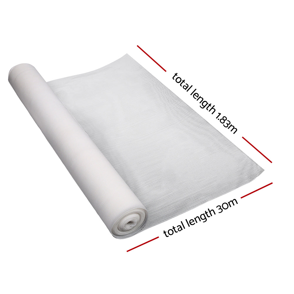 50% Shade Cloth 1.83X30M Shadecloth Wide Heavy Duty White