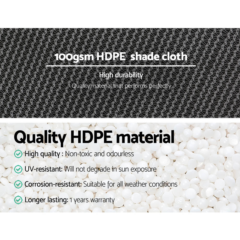 50% Shade Cloth 1.83X30M Shadecloth Wide Heavy Duty White