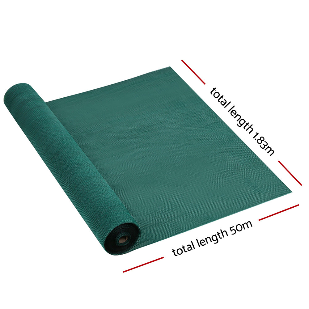 30% Shade Cloth 1.83X50M Shadecloth Wide Heavy Duty Green