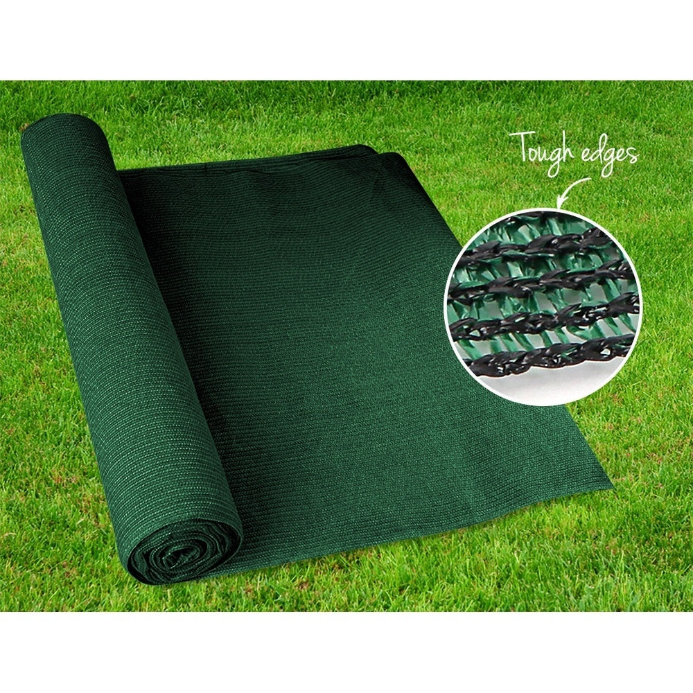 50% Shade Cloth 3.66x10m - Heavy Duty Garden Mesh Roll, Green
