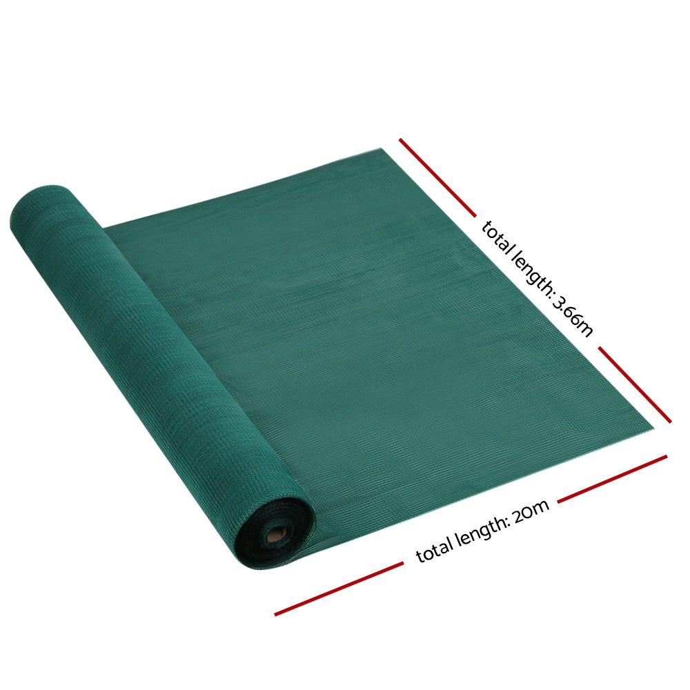 30% Shade Cloth 3.66X20M Shadecloth Wide Heavy Duty Green