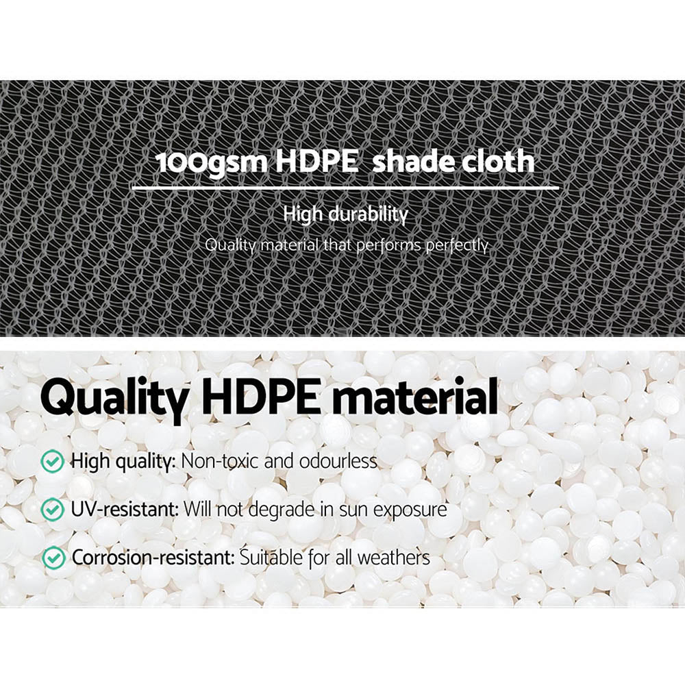 50% Shade Cloth 3.66X30M Shadecloth Wide Heavy Duty White