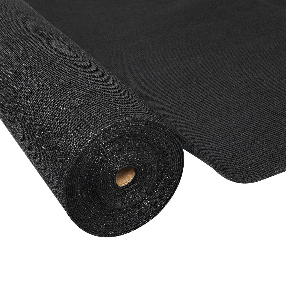 Instahut 70% UV Sun Shade Cloth Shadecloth Sail Roll Mesh Garden Outdoor Black