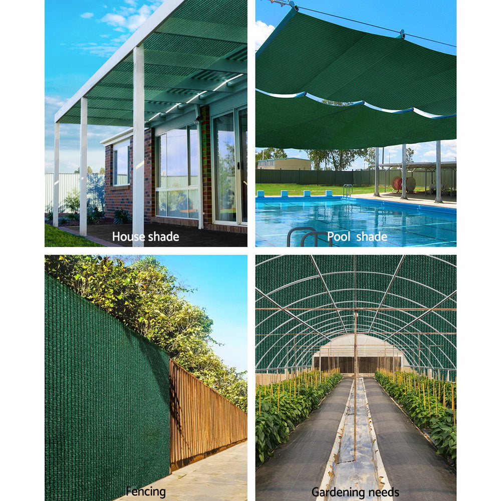 70% Shade Cloth 3.66x30M Green Heavy Duty UV Stabilised HDPE Shadecloth Roll