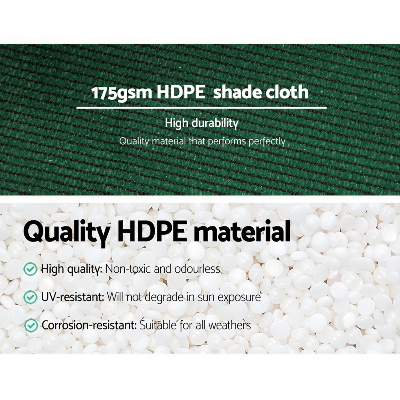 70% Shade Cloth 3.66x30M Green Heavy Duty UV Stabilised HDPE Shadecloth Roll