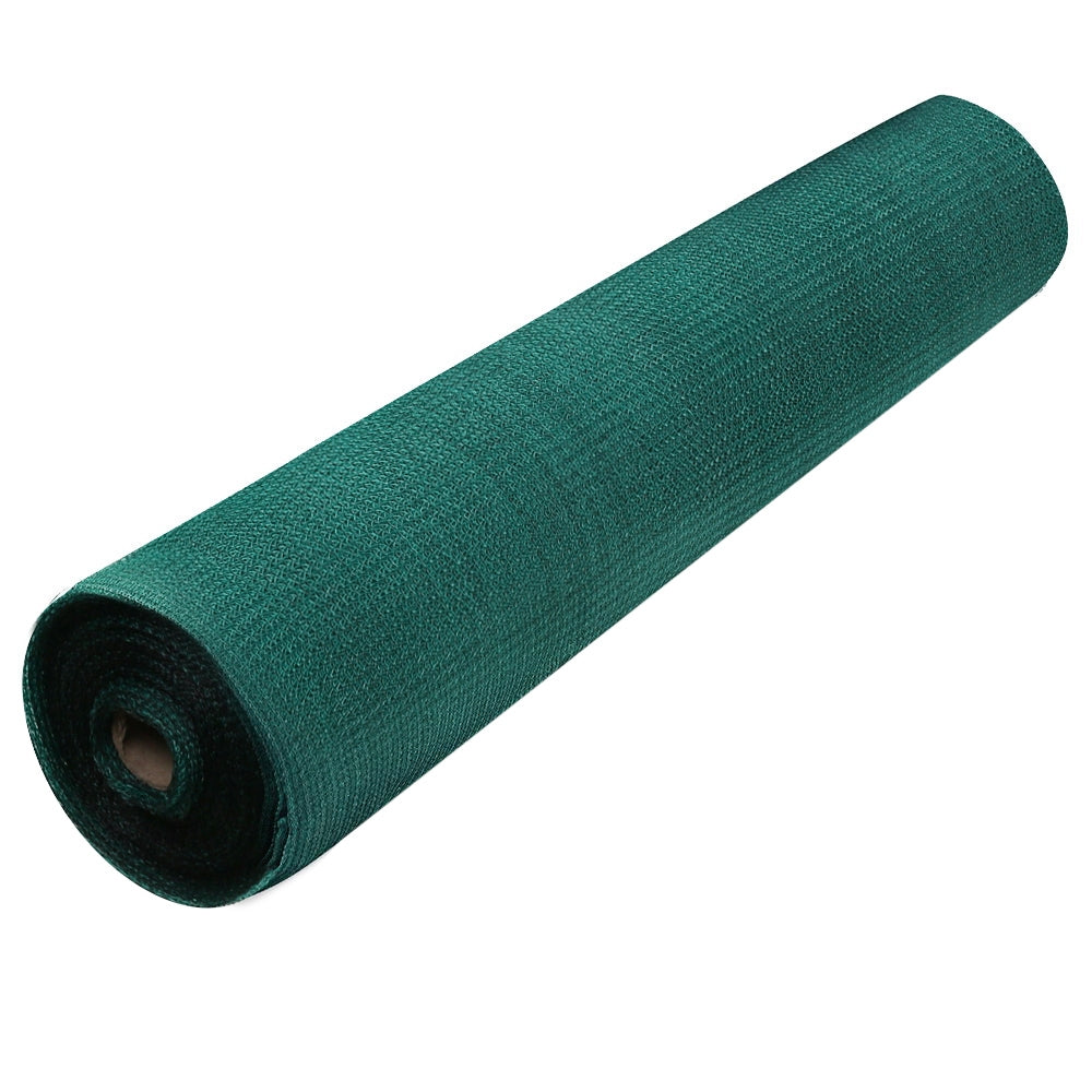 Instahut 3.66x30m 30% UV Shade Cloth Shadecloth Sail Garden Mesh Roll Outdoor Black, White and Green
