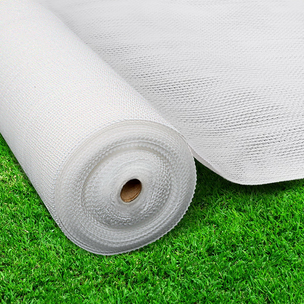 Instahut 3.66x30m 30% UV Shade Cloth Shadecloth Sail Garden Mesh Roll Outdoor Black, White and Green