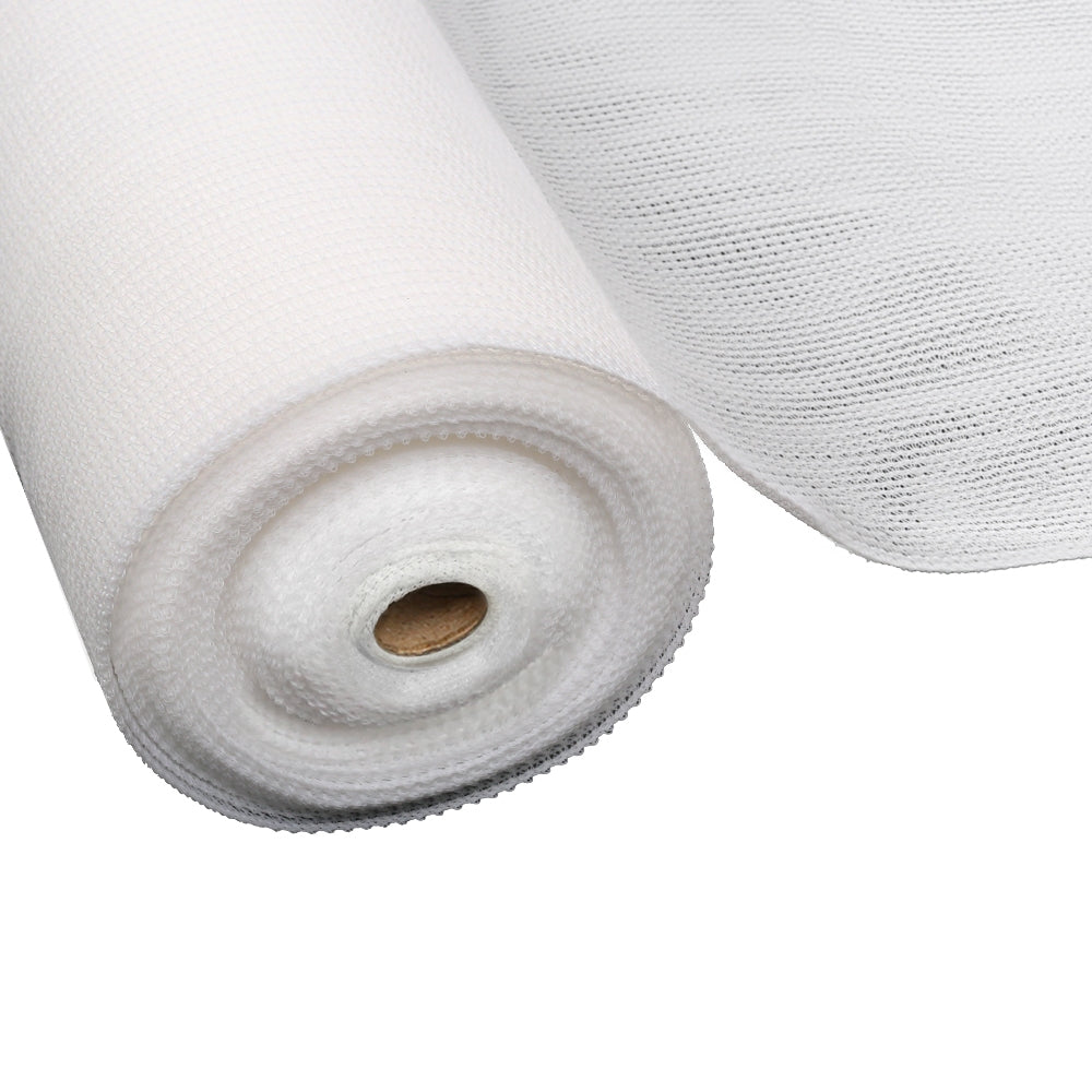 Instahut 3.66x30m 30% UV Shade Cloth Shadecloth Sail Garden Mesh Roll Outdoor Black, White and Green