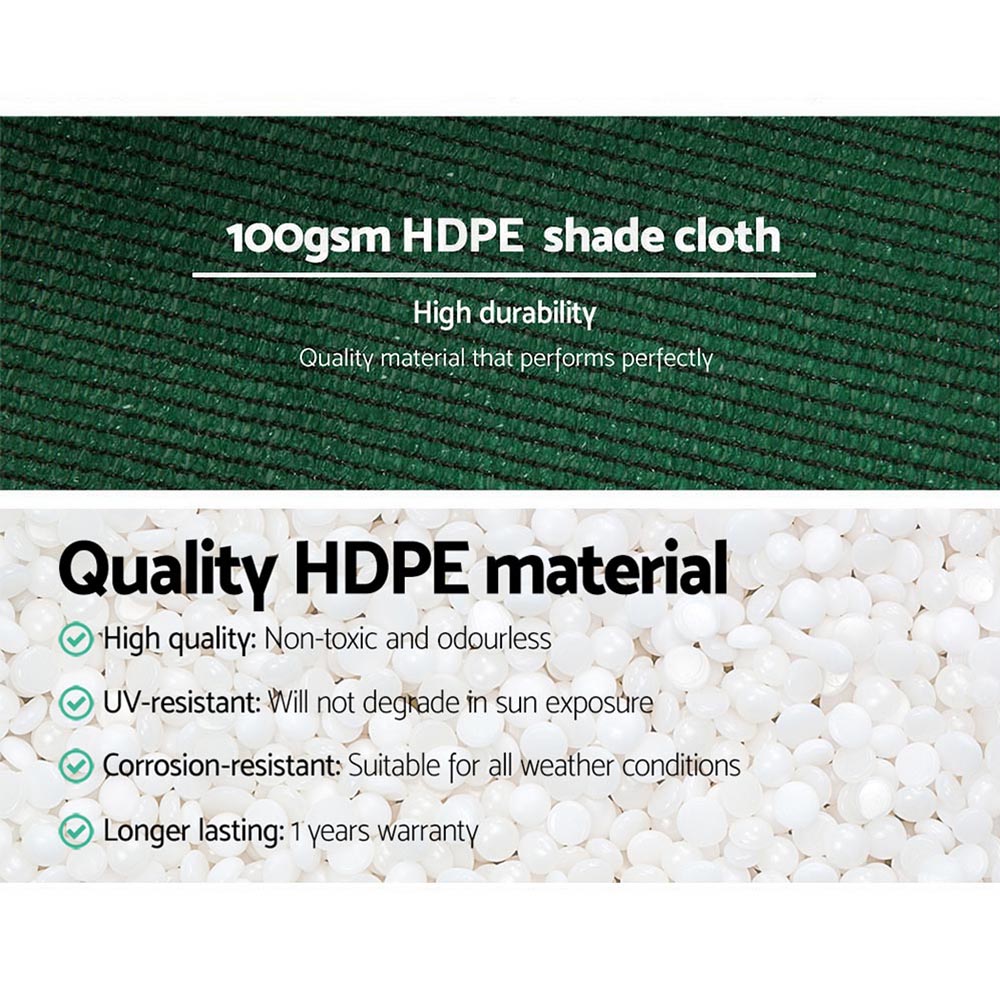 Umbrellas & Sunshades - 50% Sun Shade Cloth Shadecloth Sail Roll Mesh Outdoor 100Gsm 1.83X20M