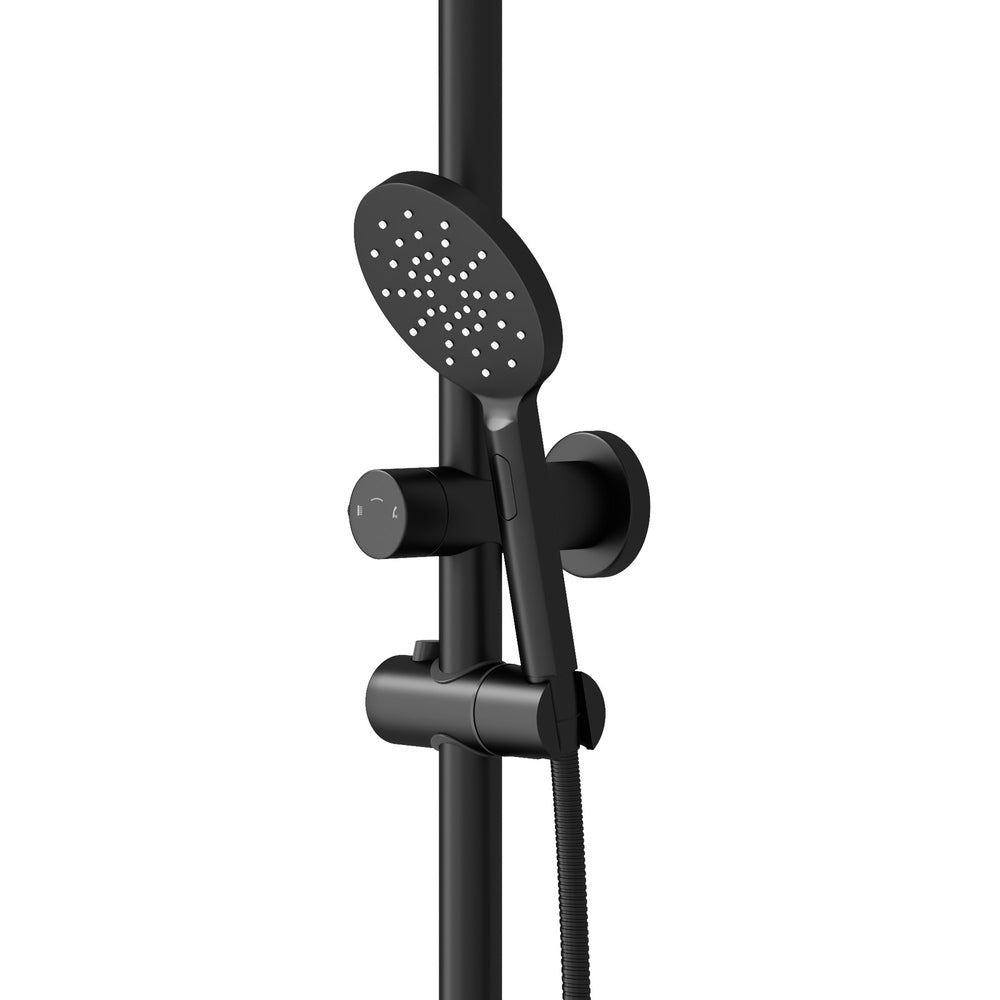 10" Rain Shower Head Set Round 3-Mode Handheld Shower Rail Set