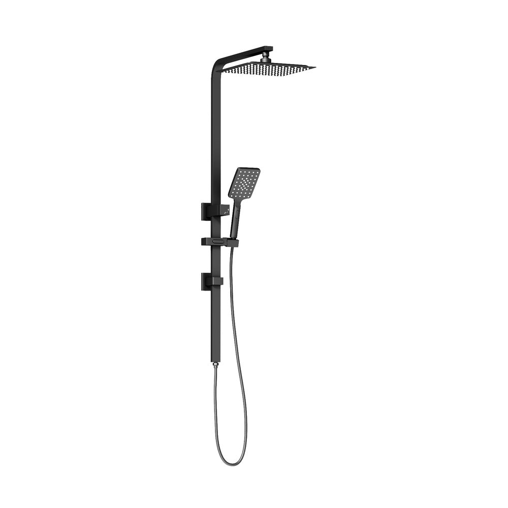 10" Rain Shower Head Set Square 3-Mode Handheld Shower Rail Set