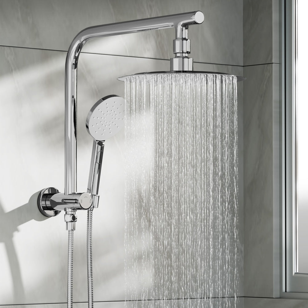 10" Rain Shower Head Set 3-Mode Handheld Shower Gooseneck