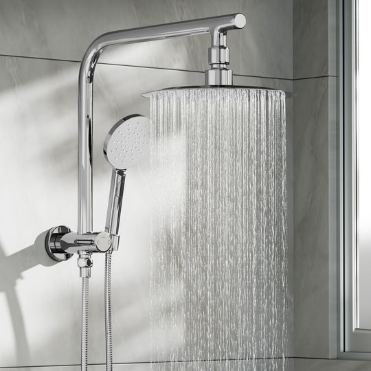 10" Rain Shower Head Set 3-Mode Handheld Shower Gooseneck