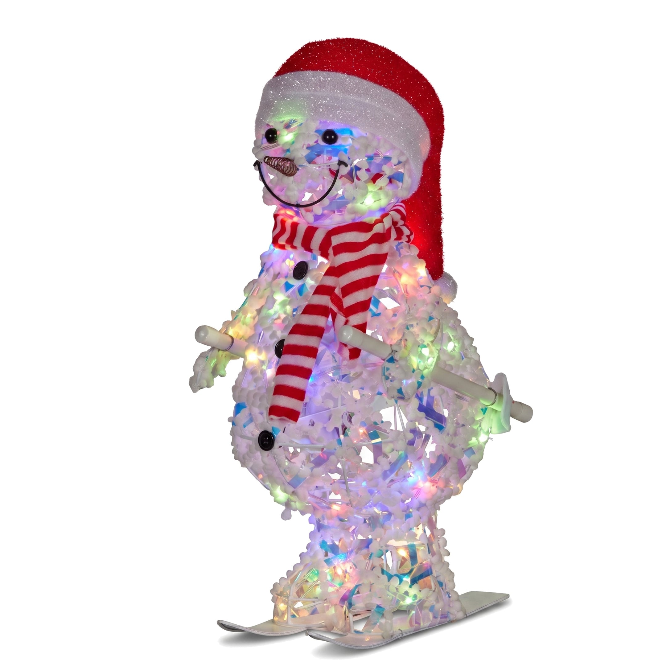 Animated Skiing Snowman Display