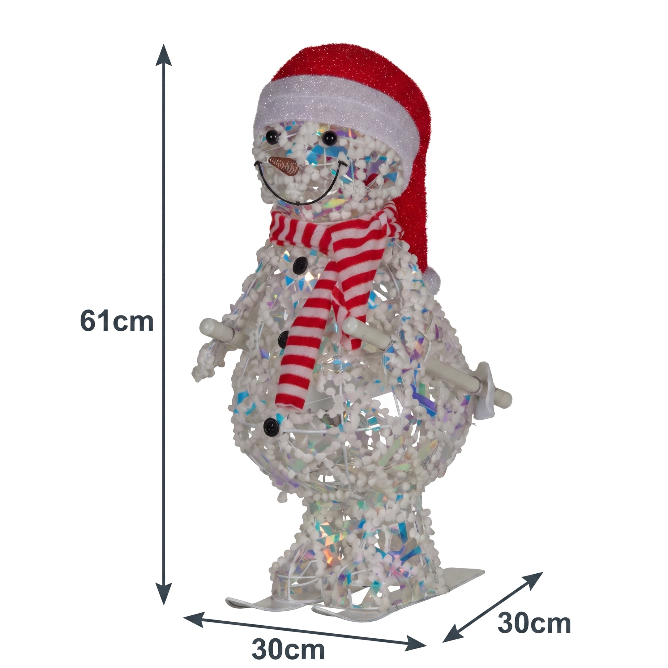 Animated Skiing Snowman Display