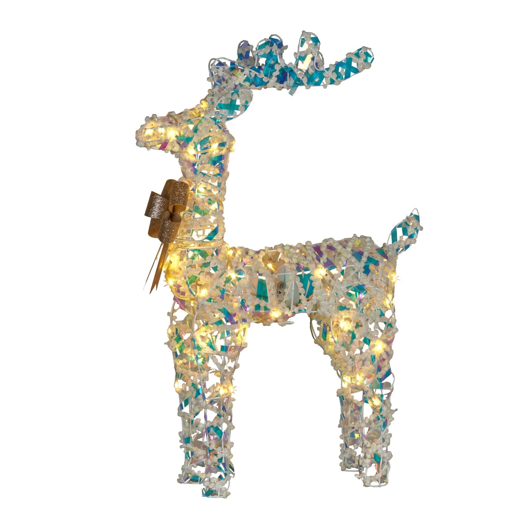 Animated Reindeer Display White