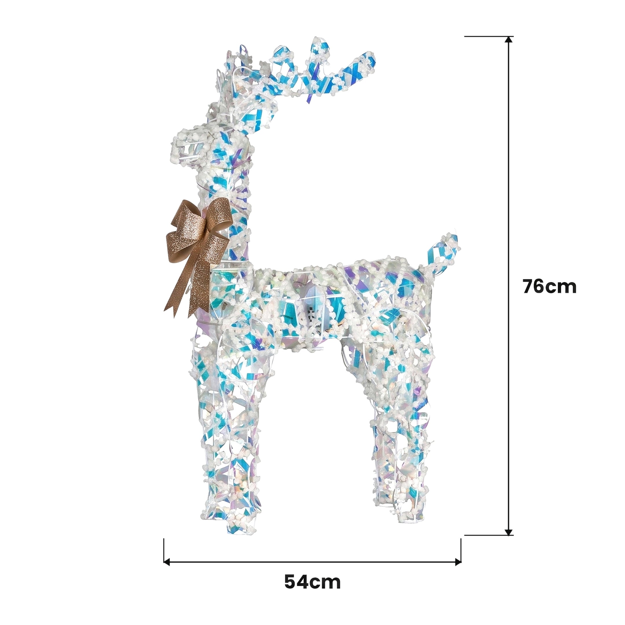 Animated Reindeer Display White