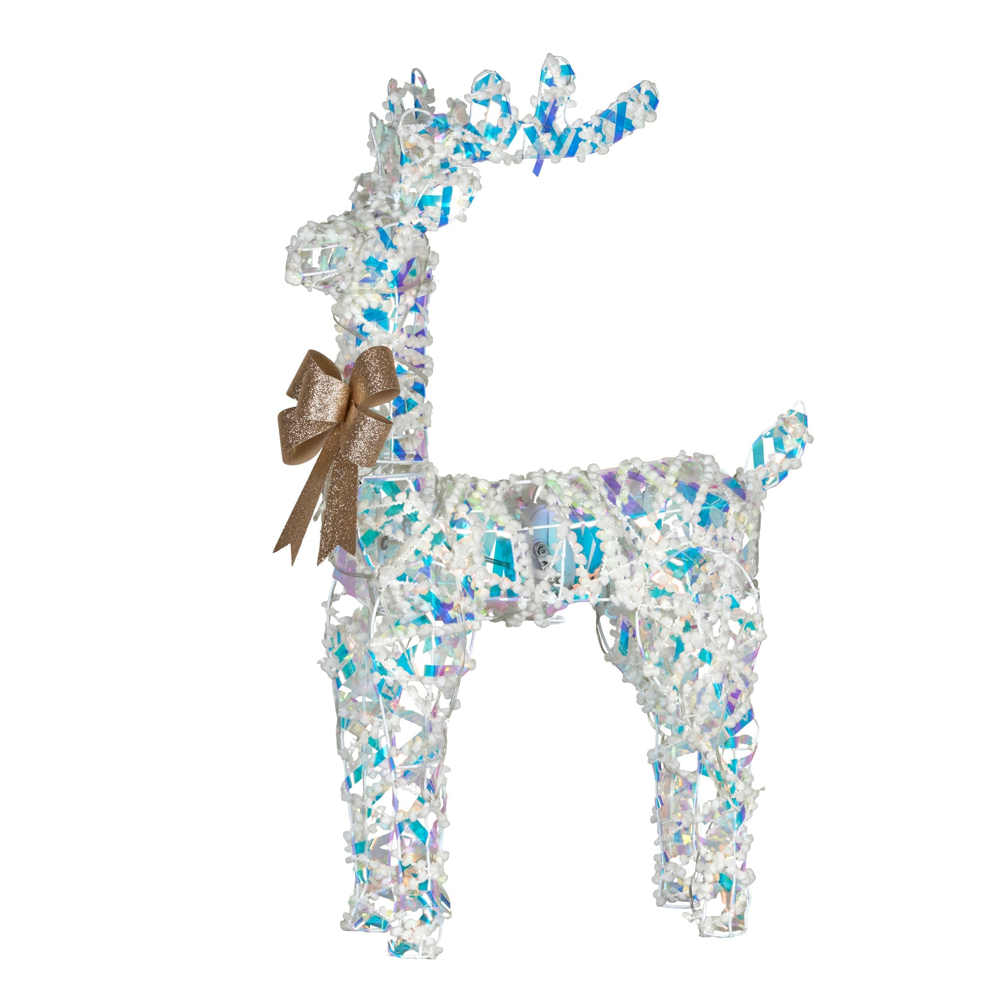 Animated Reindeer Display White