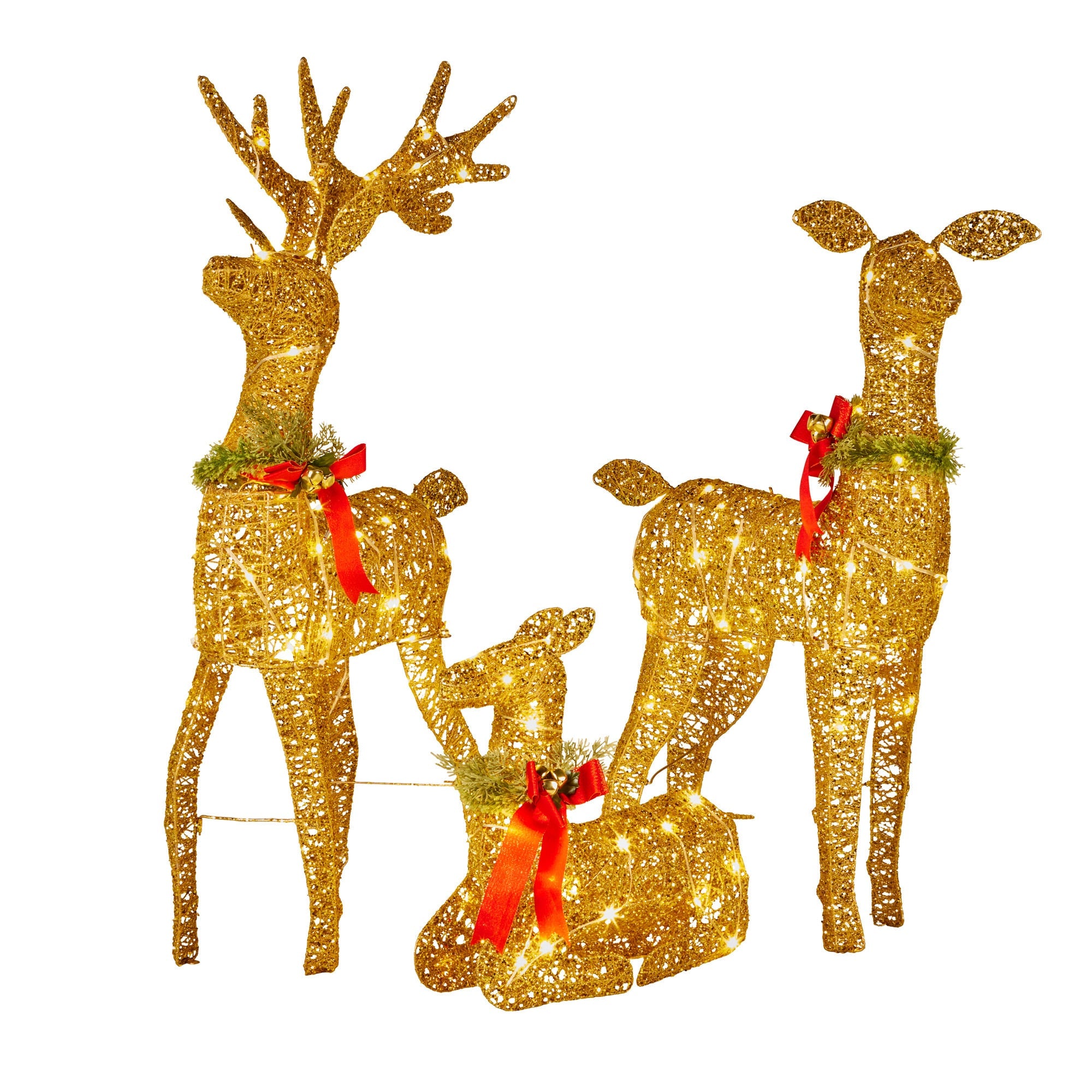 Animated Reindeer Display Gold
