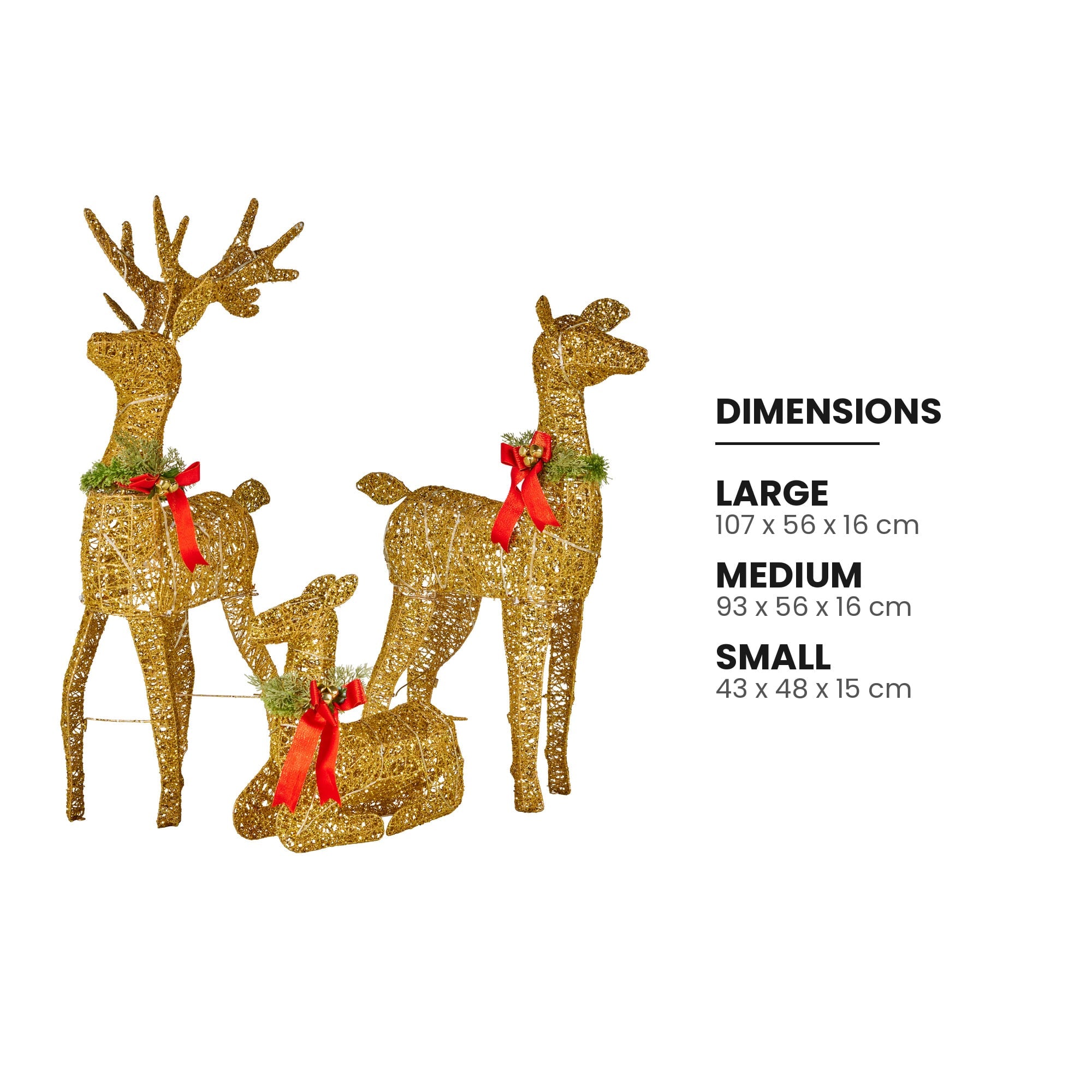 Animated Reindeer Display Gold