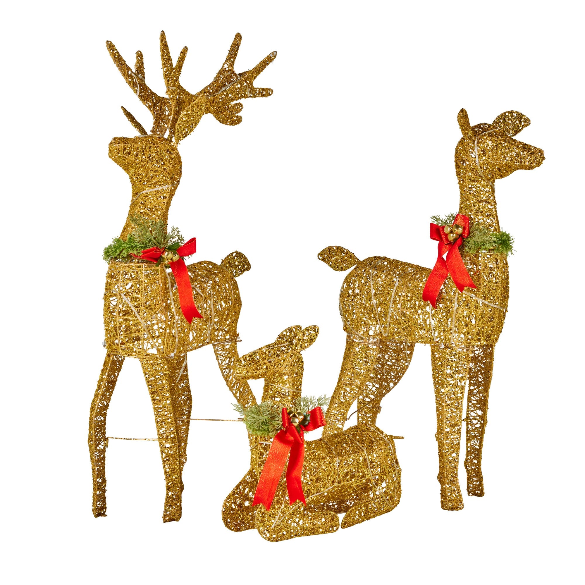 Animated Reindeer Display Gold