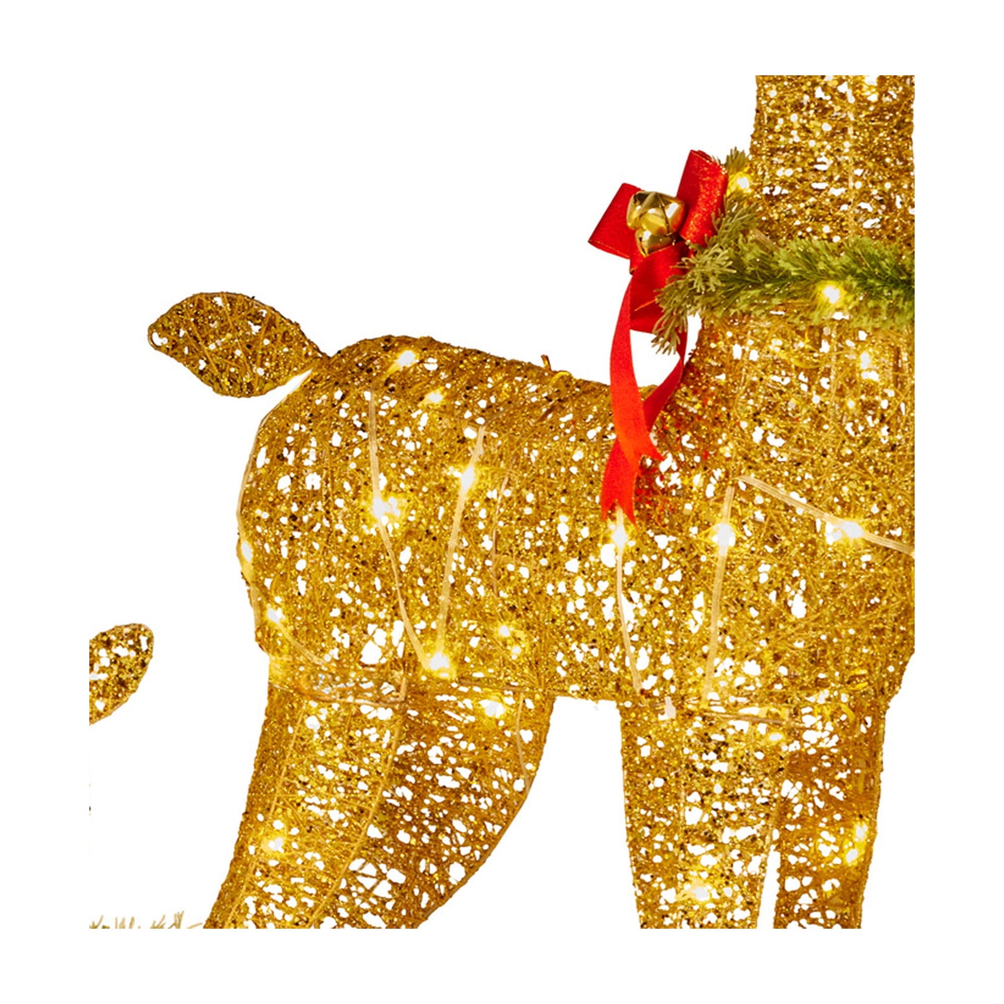 Animated Reindeer Display Gold