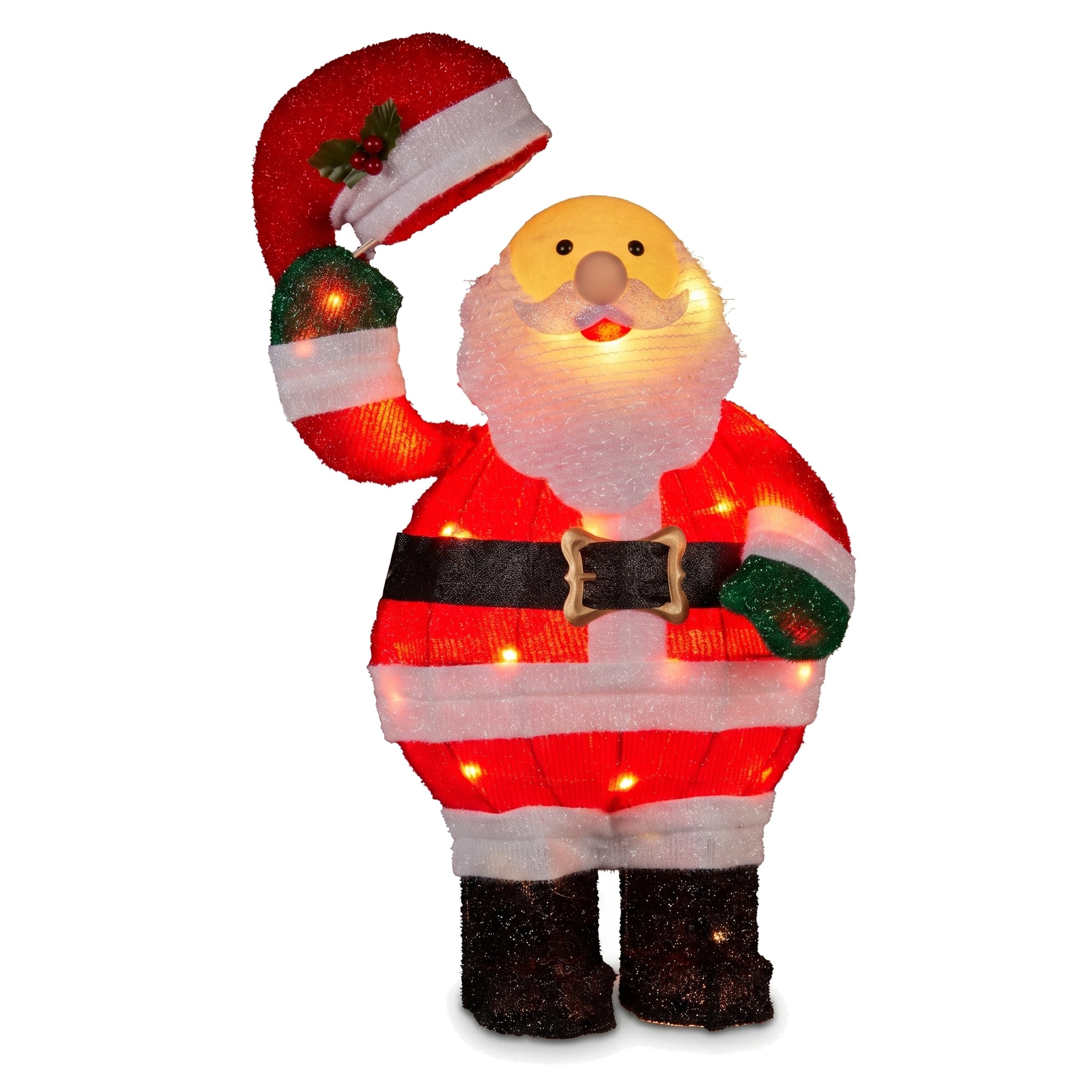 Animated Santa Display White