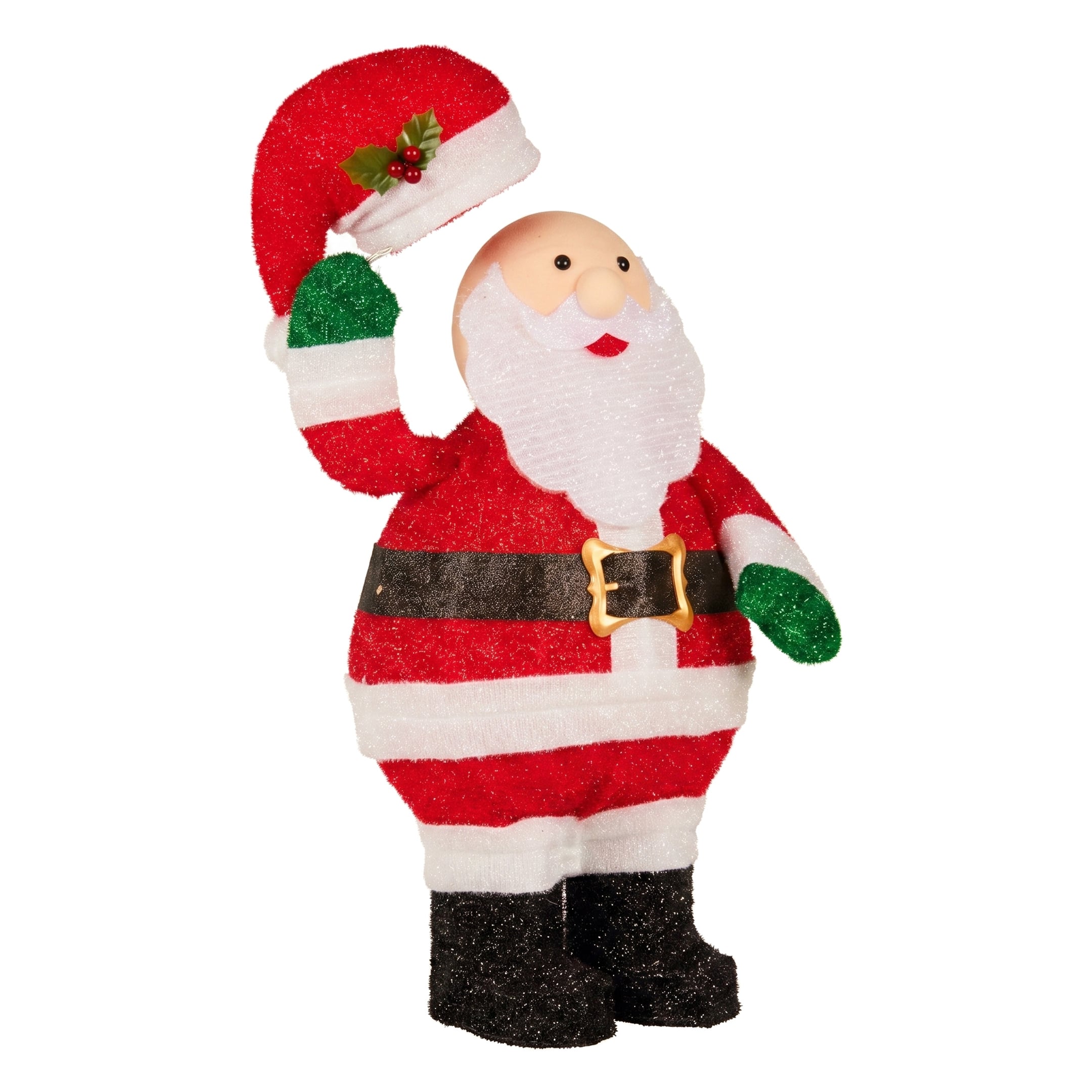 Animated Santa Display White