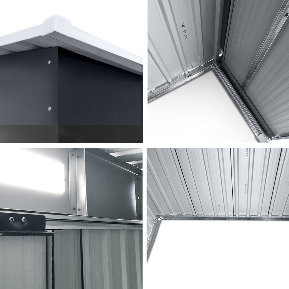 1.94X1.21M Outdoor Garden Shed With Sliding Door