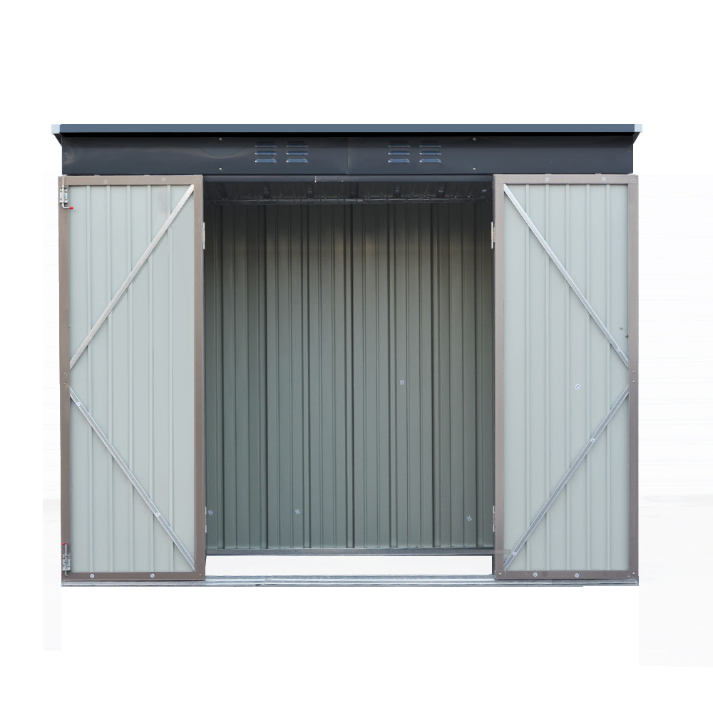 2.31X1.31M Metal Garden Shed With Double Door